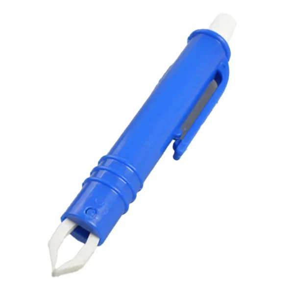 Tick Tweezer Pet Grooming Tool – Size Reference Tick tweezer pet grooming tool – compact 9.5cm plastic flea remover for rabbits and dogs