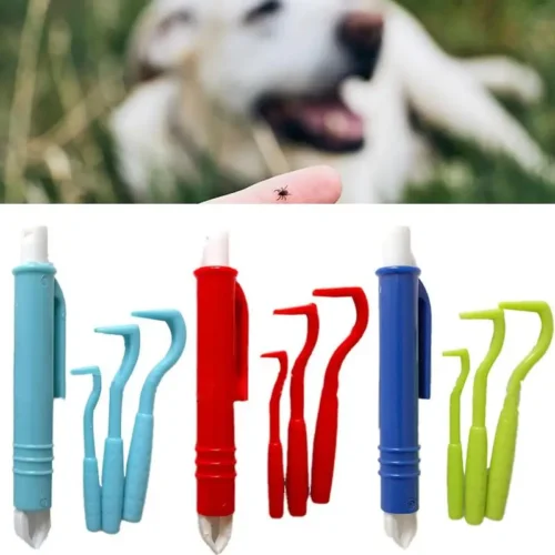 4Pcs Tick Remover Tool, Kill Tick on Dogs Instantly | Best Tick Remover, Extractor, & Tweezer for Dog, Cat & Pets